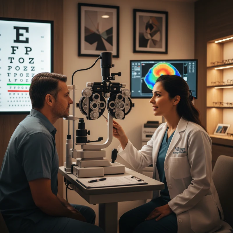 The Ultimate Guide To The Refraction Eye Exam At Villages Opticals 1 Automated Refraction Eye Exam Using Autorefractor At Villages Opticals